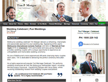 Tablet Screenshot of marriagecelebrant.wysiwyg.net.au