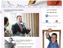 Tablet Screenshot of commitmentceremony.wysiwyg.net.au